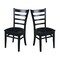 International Concepts Set of 2 Emily Side Chairs, Black C46-617P - alternate 7